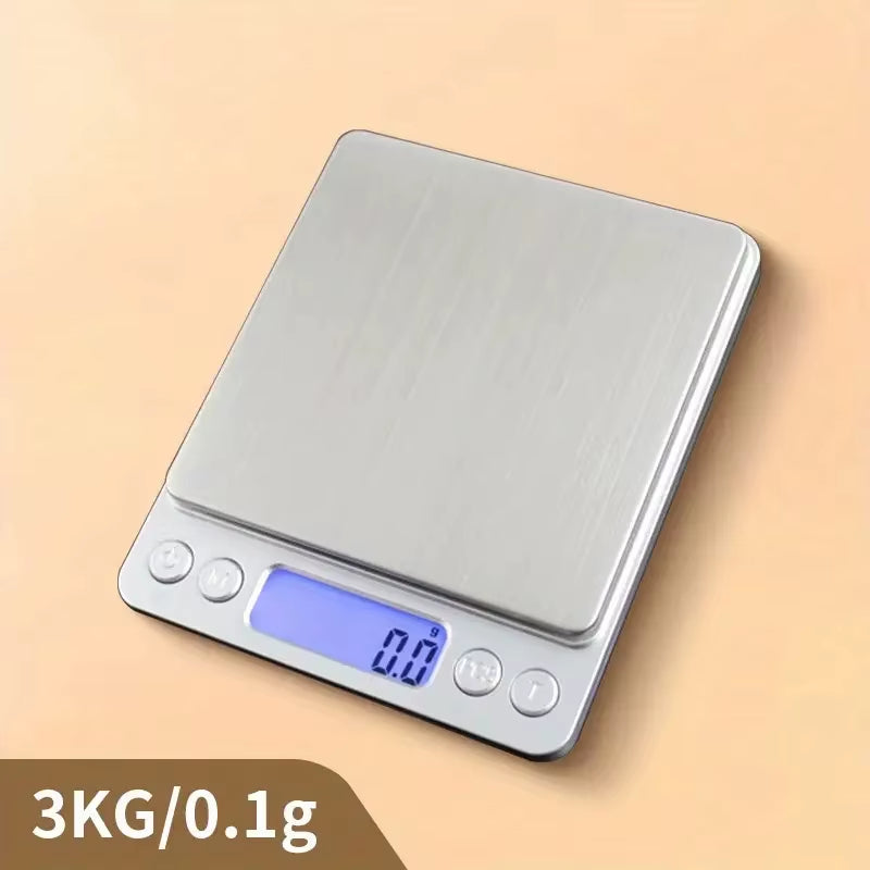 Accuweight Digital Kitchen Scale Stainless Steel Food Scale with LCD Display for Precise Weighing of Cooking Ingredients Diet